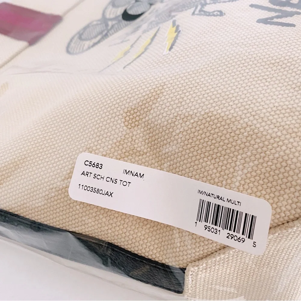 Coach Art School Canvas Tote - Picture 9 of 10